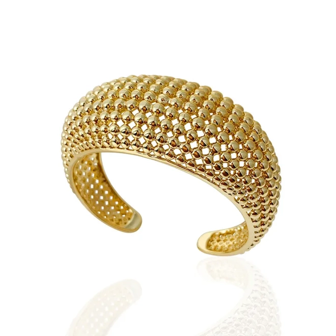 Additional Image for Geometric design open ring, earrings and bangle set – 2 Piece / 3 Piece Sets