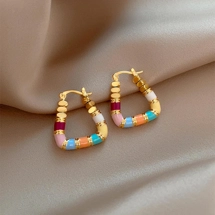 Casual U-shaped earrings