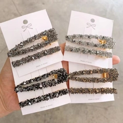 Sets of 2 rhinestone hair clips