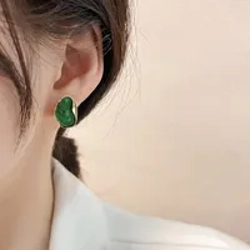Irregular shaped ear studs