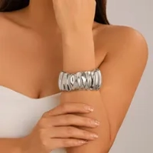 Chunky irregular bangle