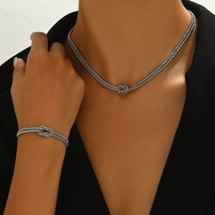 Simple bracelet and nec..