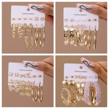 Sets of 6 pairs of earr..