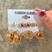 Set of 6 pairs of earri..