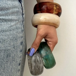 Big acrylic bangles