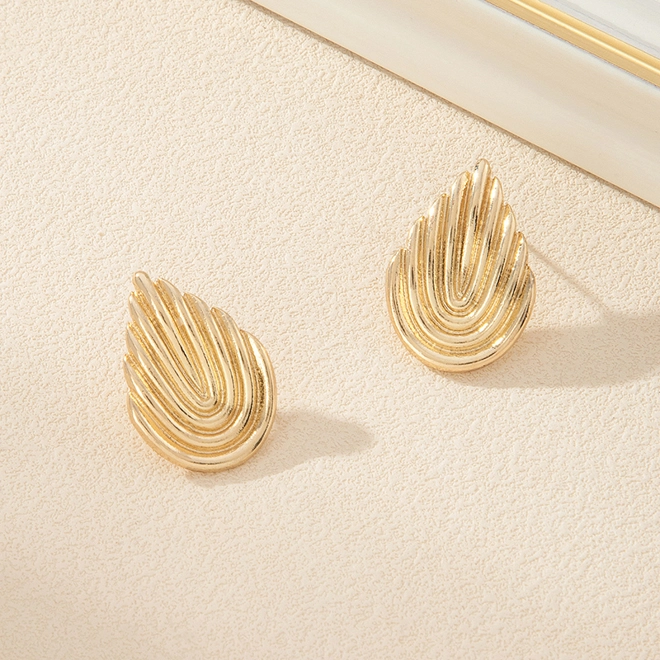 Additional Image for Nested water droplet ear studs