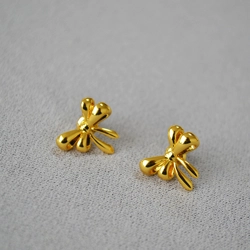 Simple bow knot earrings