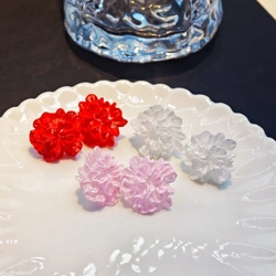 Classic style flower ear studs