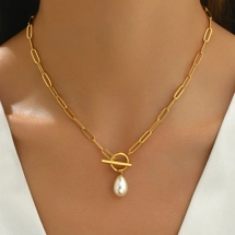 T Bar necklace with art..
