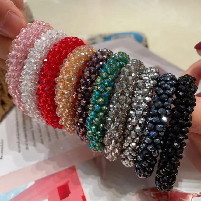 Additional Image for Stylish crystal hair tie