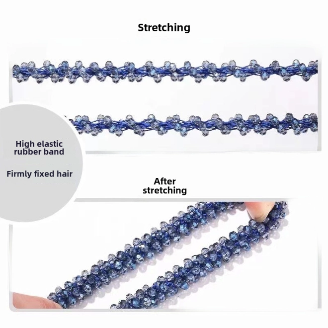 Additional Image for Stylish crystal hair tie