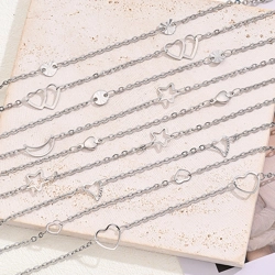 Ankle bracelet - Various heart designs
