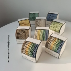 Boxes of hair ties - 8, 10 or 12 pieces