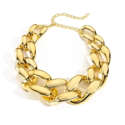 Projection effect clavicle necklace