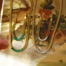 Glam bracelet and neckl..