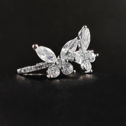 Butterfly open ring