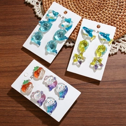 Sets of ocean theme stud earrings