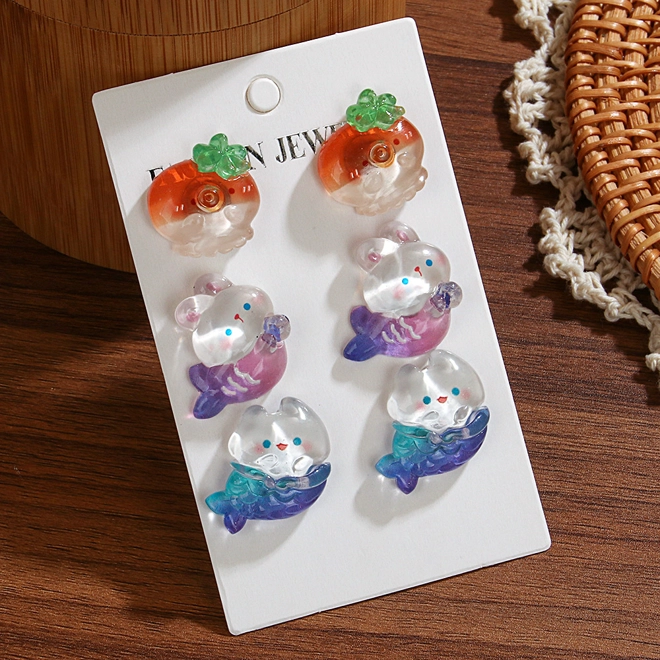 Additional Image for Sets of ocean theme stud earrings