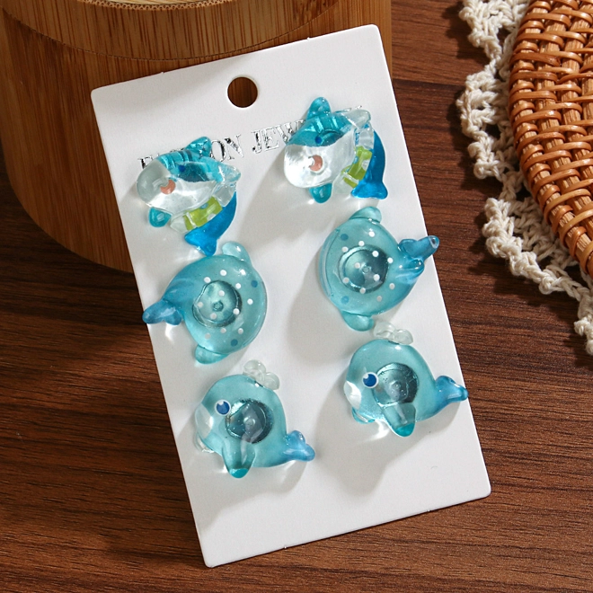 Additional Image for Sets of ocean theme stud earrings