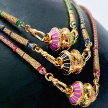 Cotton rope necklace wi..