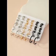 Sets of 12 C Shape stud..