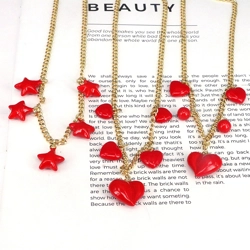 Chain necklace with charms - 3 Styles