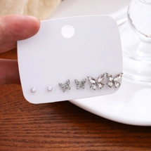 Set of 3 stud earrings