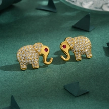 Glam elephant ear studs