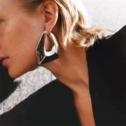 Exaggerated U shape earrings