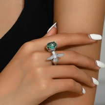 Chic bird open ring