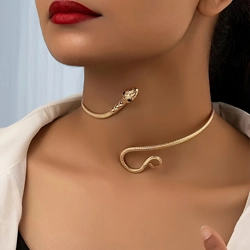 Vintage style snake choker