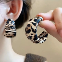 Pu leather earrings - S..