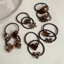 Leopard print hair ties..