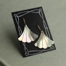 Ginko leaf design earri..