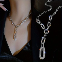 Glam long links necklace