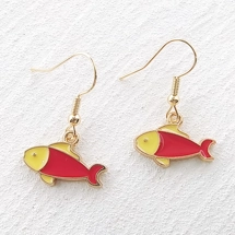 Cute fish drop earrings
