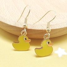 Cute duck drop earrings