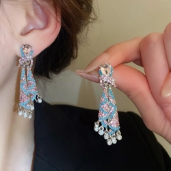 Glam drape effect earrings