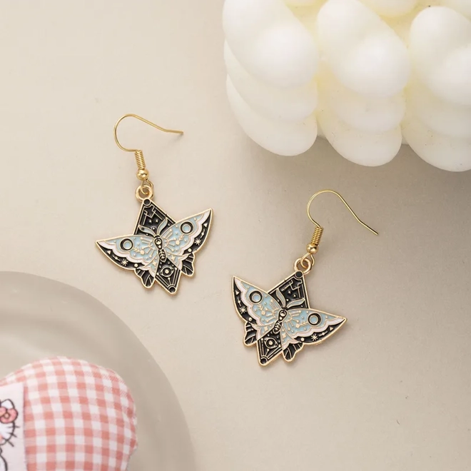 Additional Image for Pretty butterfly drop earrings