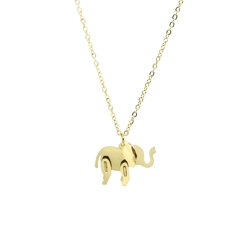 Simple elephant necklace