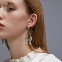 Butterfly dangle earrings
