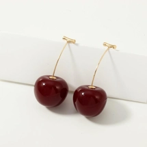 Cherry drop earrings