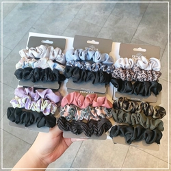 Sets of 3 satin hair ties