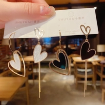 Mismatched heart dangle..