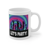 Let's Party Rainbow Dancers Coffee Mug
