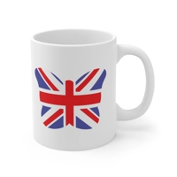 Union Jack Flag Butterfly Coffee Mug