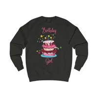 Birthday Girl Star Birthday Cake Sweatshirt