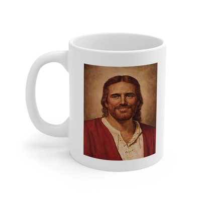 Jesus Christs Loving Smile Coffee Mug