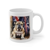 British Bulldog and Union Jack Flag Coffee Mug