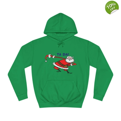 Christmas Santa Claus Bowing Ta Da Hoodie